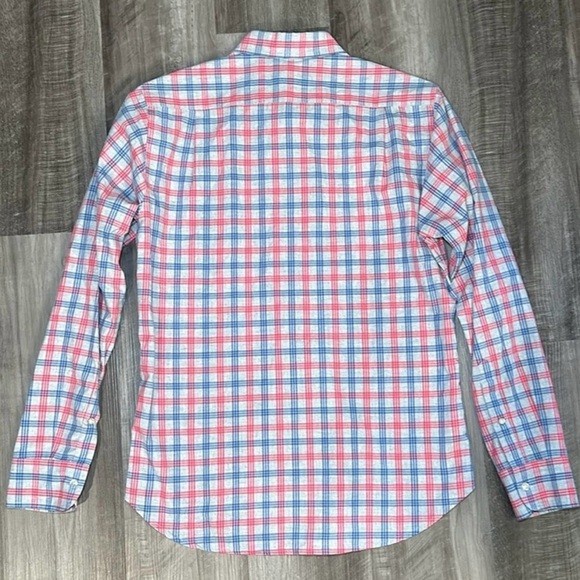 Bonobos Men's Slim Fit Plaid Shirt - Red and Blue - Picture 4 of 5